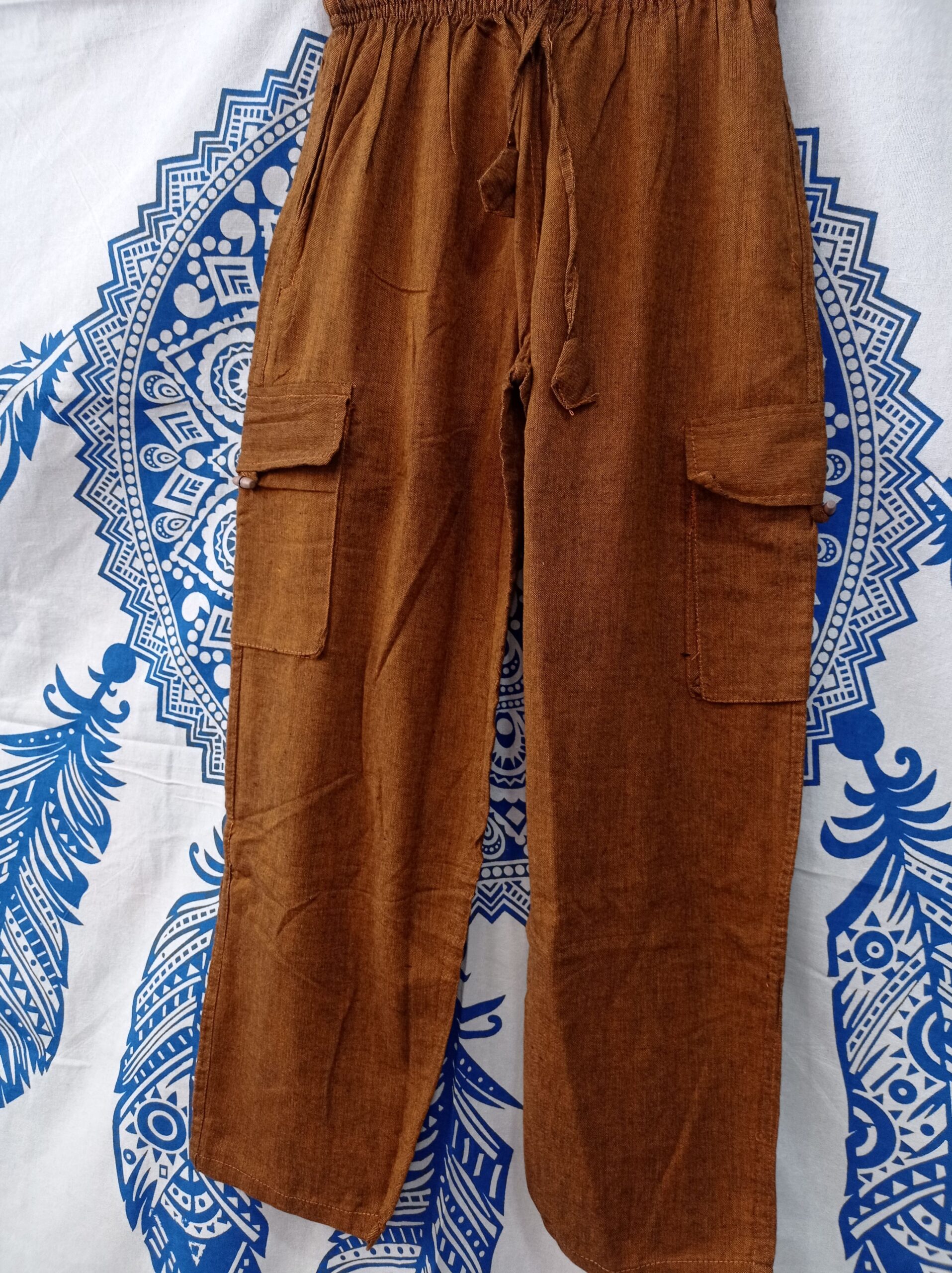 Pantalón Algodon Azul - Tienda Hippie